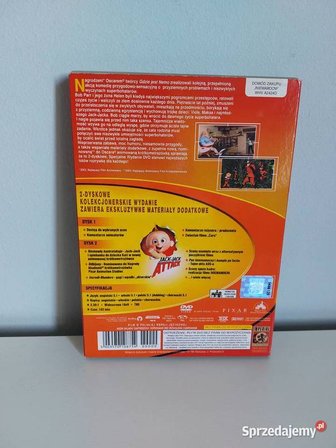 INIEMAMOCNI wydanie specjalne 2 DVD Disney Poznań
