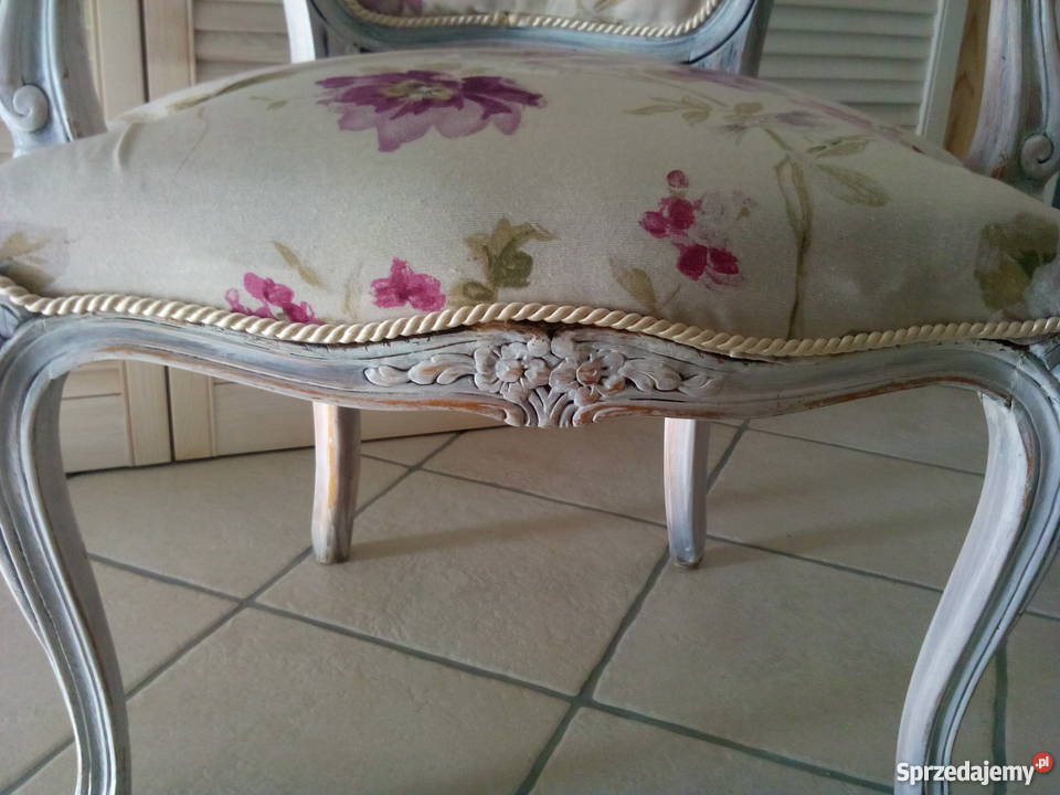 fotel Ludwik shabby chic Chojniczki