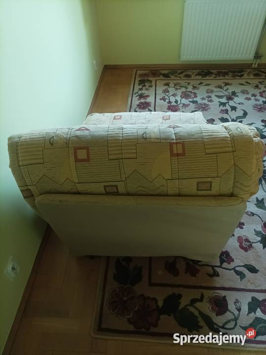 ŁóżkoFotel rozkładany jednoosobowy materiał stan 90cm Bydgoszcz