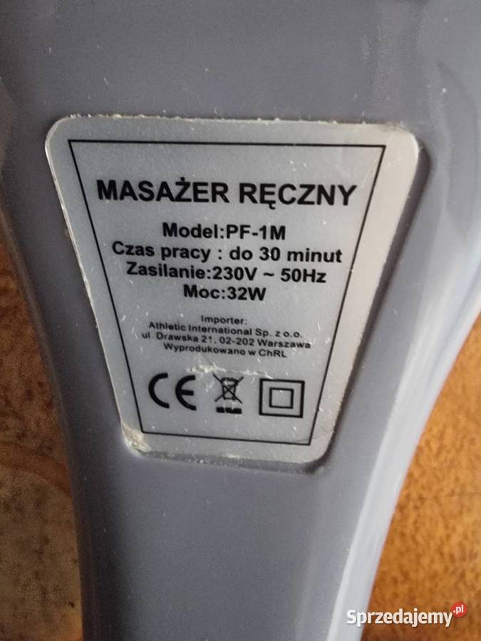100 Sprawny Elektryczny Masażer Ręczny PF1M 230V