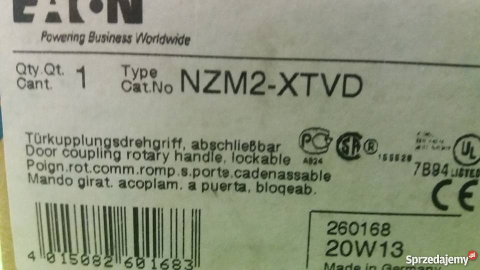 Napęd drzwiowy czarny z blokadą NZM2XTVD sprzedam