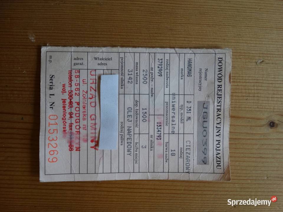 Hanomag Markant Kurier Pozostałe Motoryzacja Sosnówka