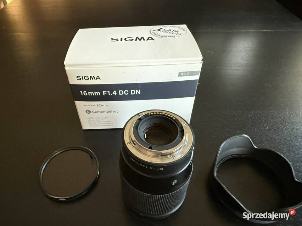 Obiektyw Sigma 16mm f14 DC DN Sony E Filtr Bielsko-Biała sprzedam