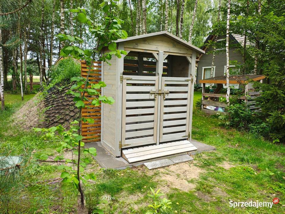 Zabudowa na kosze 18x09m wiata śmietnikowa dach Kalety sprzedam