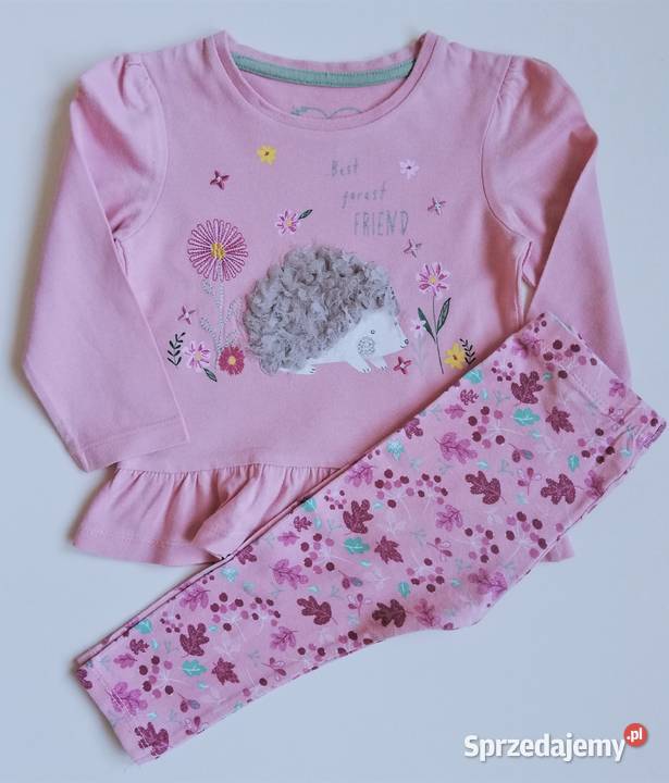 Komplet 3D jesień Primark 80 bluzka legginsy śląskie Katowice sprzedam
