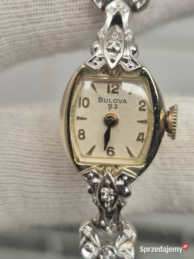 Zabytkowy zegarek damski BulovaDiamond