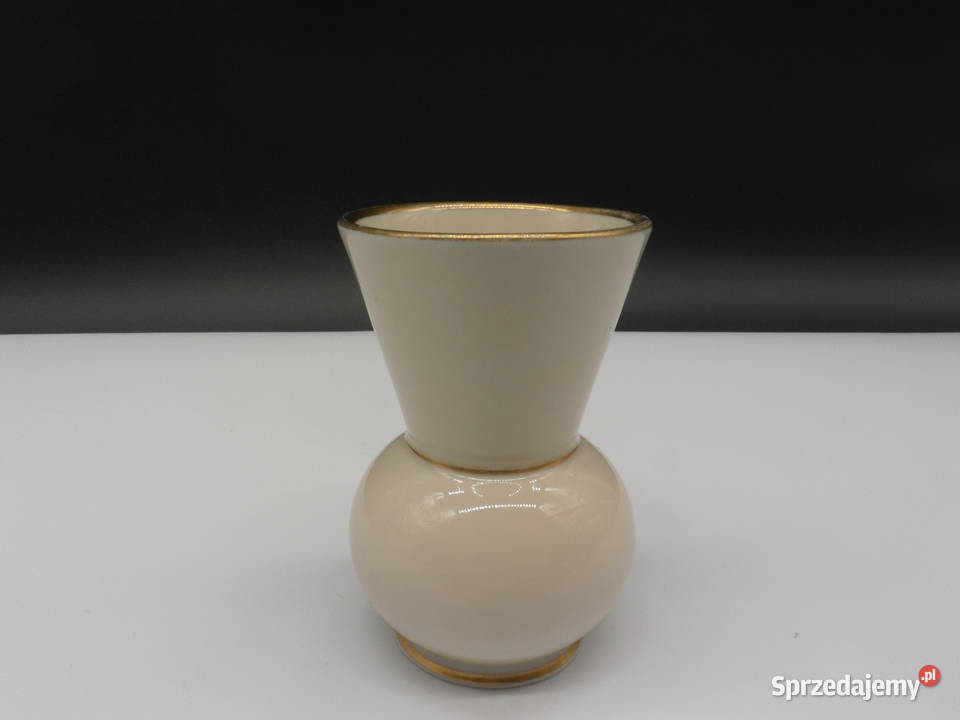 Porcelanowy wazon wazonik ecru FURSTENBERG Raszków