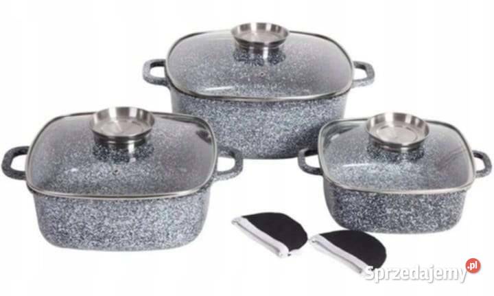 Garnki brytfanki marmurowe Łódź