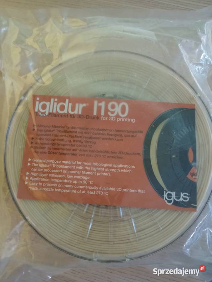 Nowy Filament do drukarki 3D iglidur I190 igus Szczecin