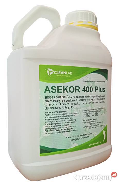 ASEKOR 400 PLUS 5l środek owadobójczy lubelskie sprzedam