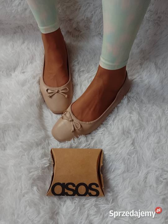 40 ASOS Design Beżowe baleriny wieczorowe z Kraków sprzedam