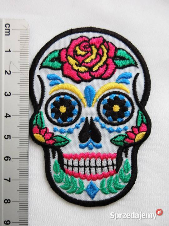 Naszywka naprawowanka czaszka Santa Muerte Uniseks Ozdoby lubelskie