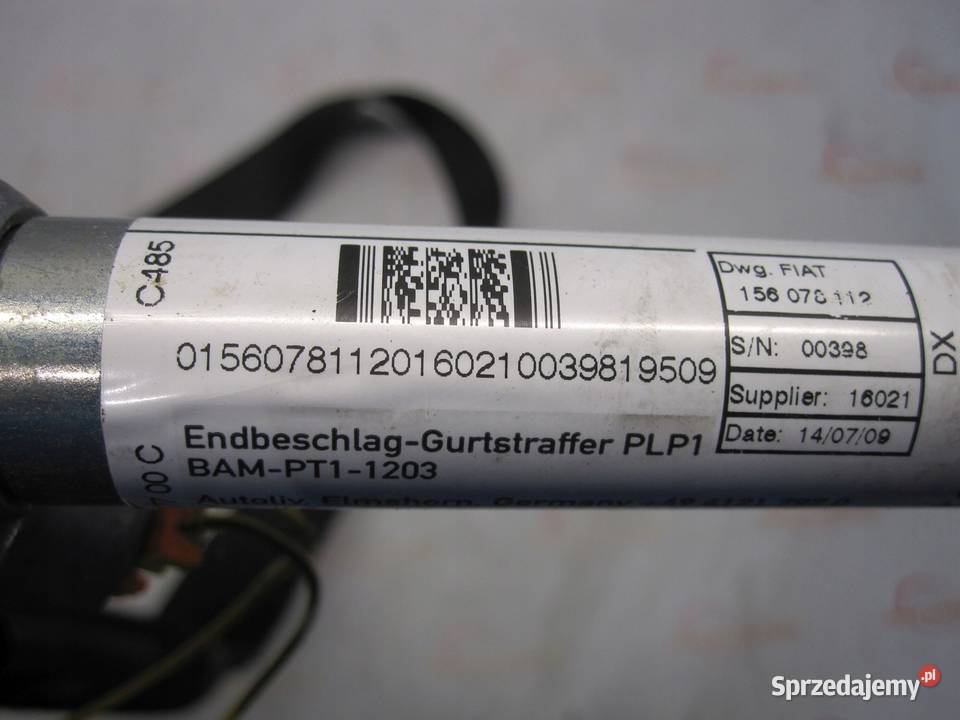 ALFA ROMEO MITO 09r pas bezpieczeństwa prawy świętokrzyskie Kielce