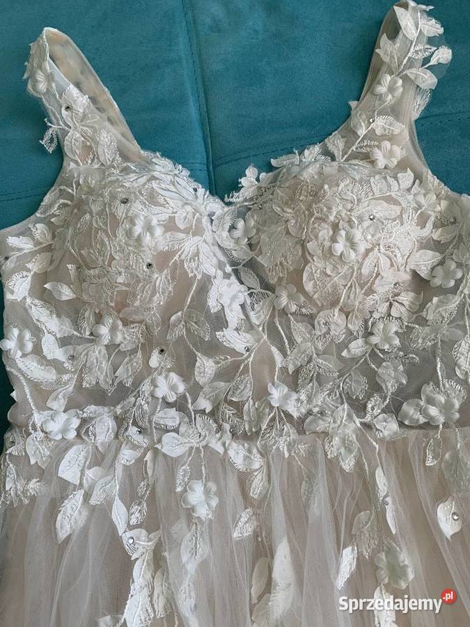 Suknia ślubna boho liniaA 34 XS 40 L Jelenia Góra