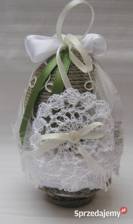 Stroik Wielkanocny Jajko Ozdobne XL Rękodzieło