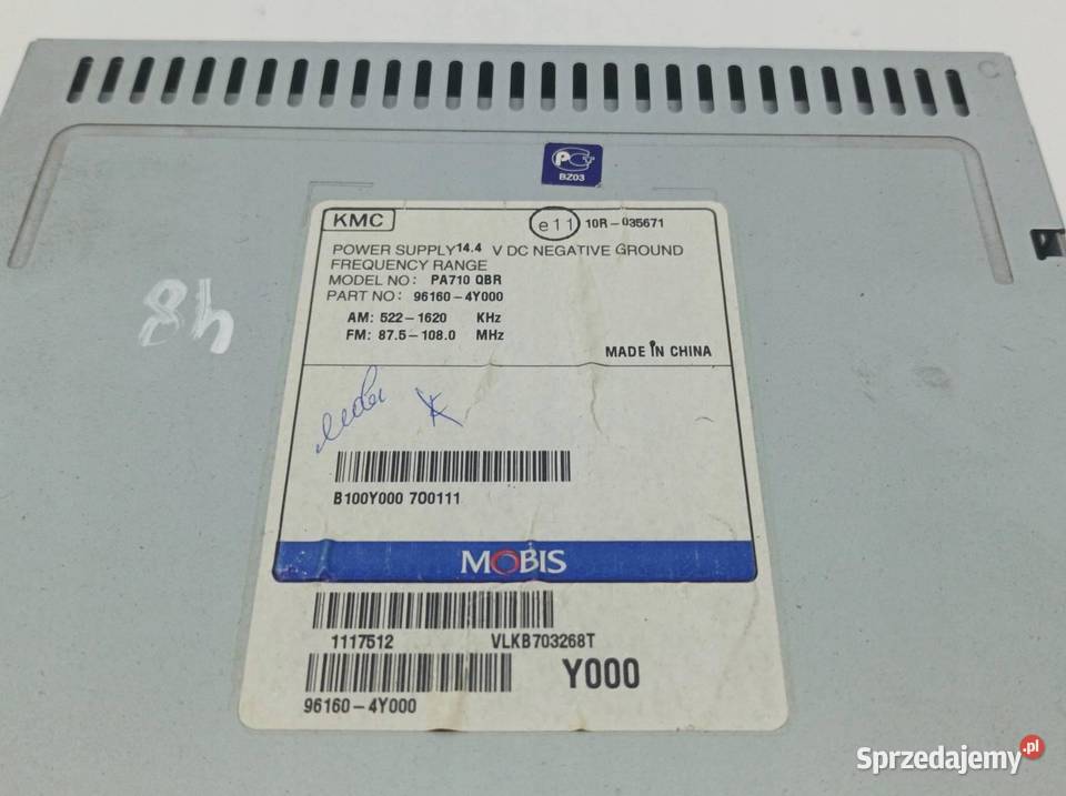 RADIO AZJA K2 961604Y000 Kia Rio III 2011 sprzedam