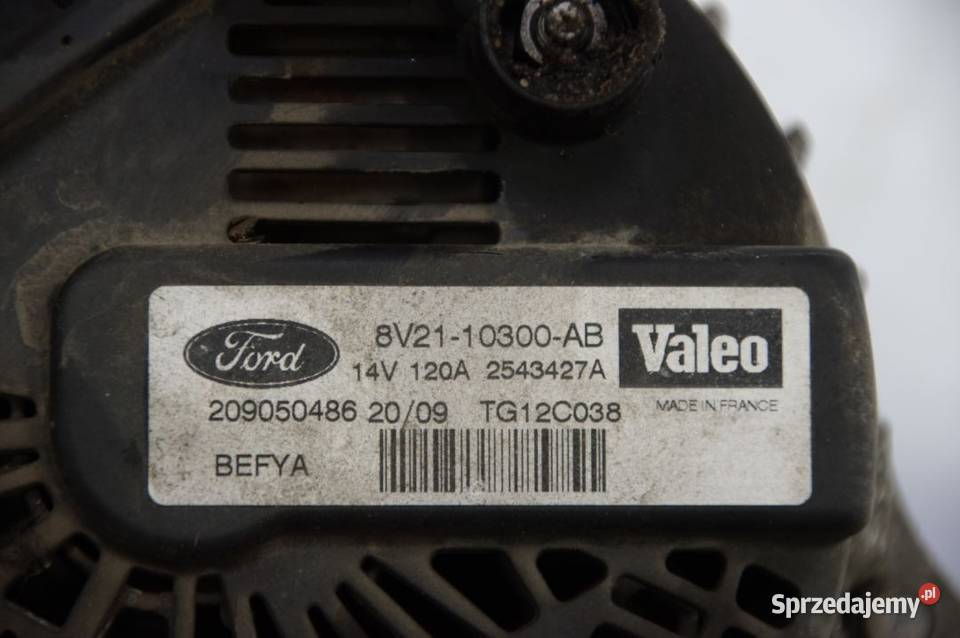 ALTERNATOR FORD FIESTA MK7 8V2110300AB Lipno