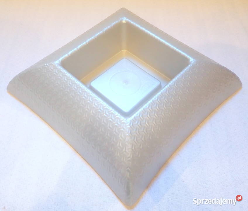 Miski MARBELLA 32 BIAŁE ZŁOTE na kompozycje Siewierz