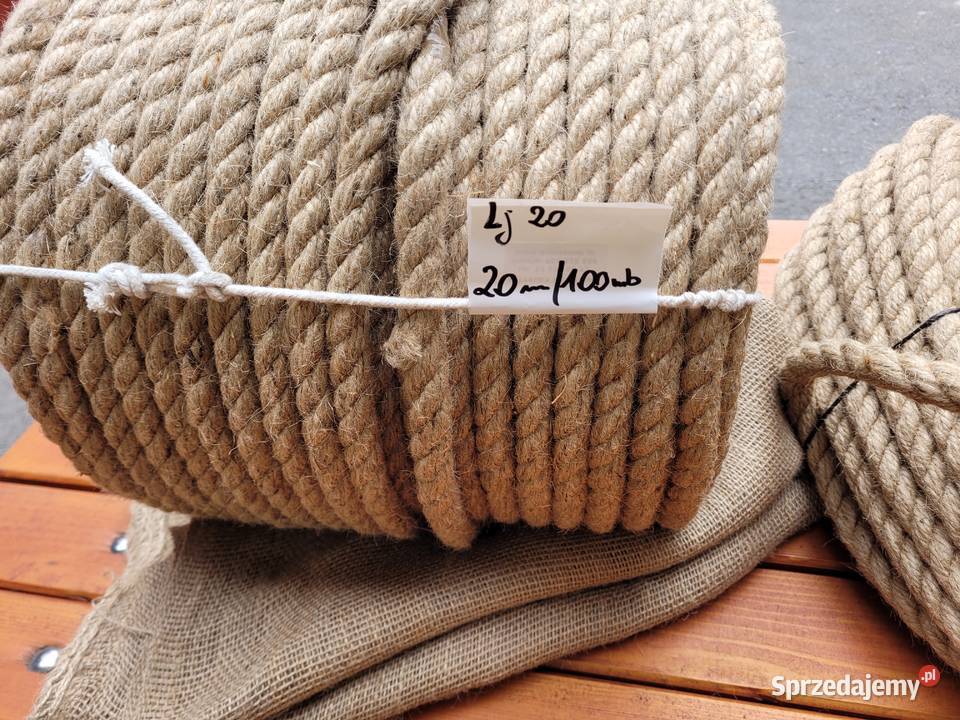 Polski MOCNY Worek jutowy 50x85 NATURALNA JUTA Rzeszotary
