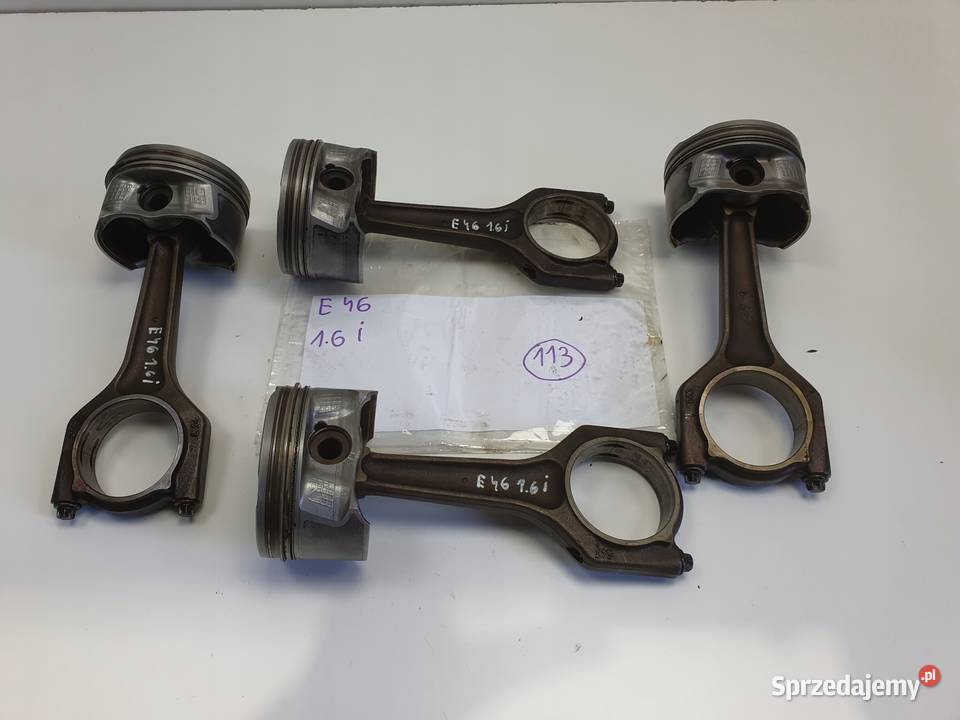 BMW E46 E90 E87 20 i TŁOK KORBOWÓD N46B20 Blok silnika lubelskie Rudka