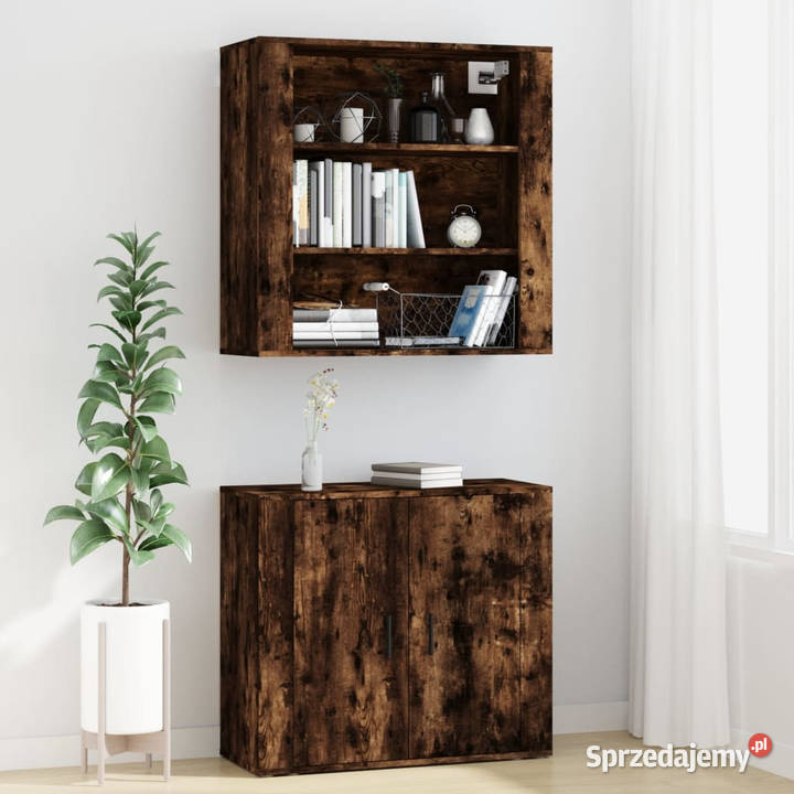 Wysoka szafka przydymiony dąb WM3185364 Warszawa