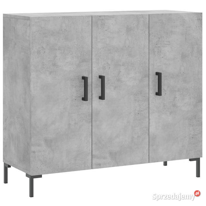 Szafka szarość betonu 90x34x80 materiał