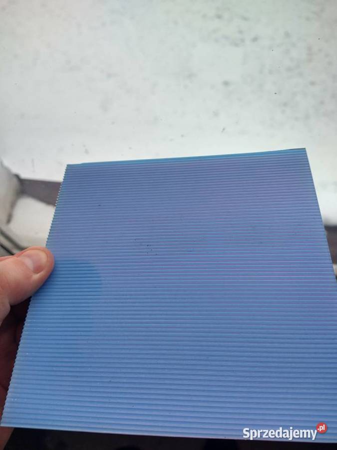 Płytki szklane PRL niebieskie Turek