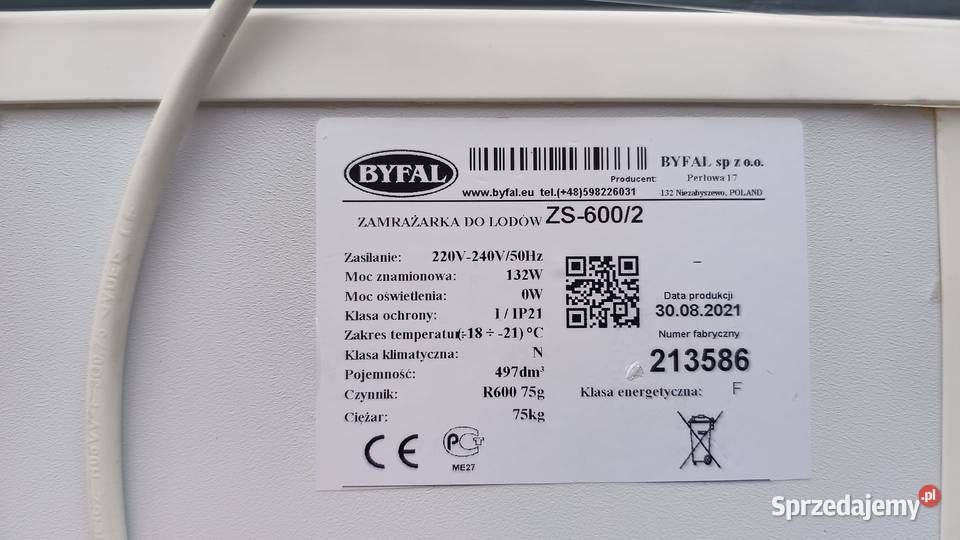Zamrażarka 160 skrzyniowa BYFAL gastronomiczna Gastronomia Biznes i Przemysł