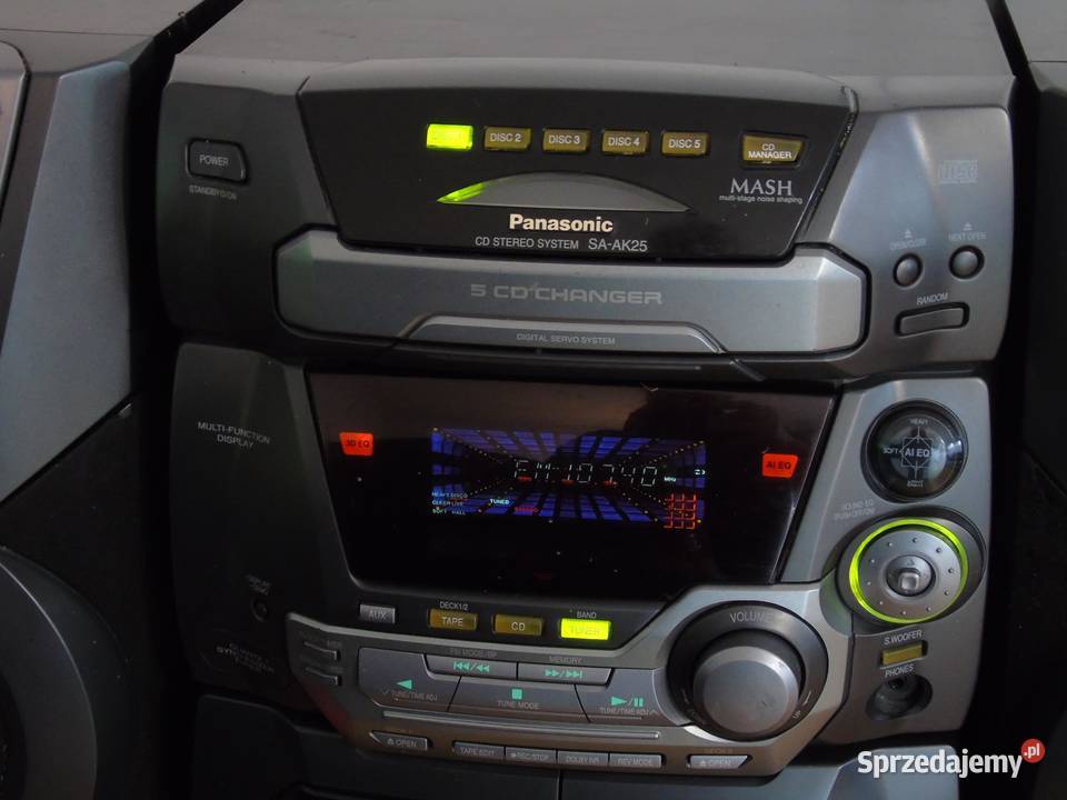 Wieża Panasonic SAAK25 kol CD AUX radio DOSTAWA Jasło