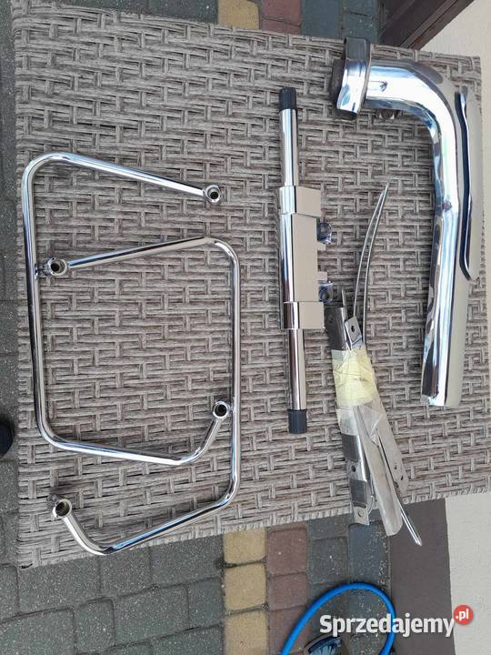 Sprzedam chromowane elementy Yamaha XVS 110 Czarnocin