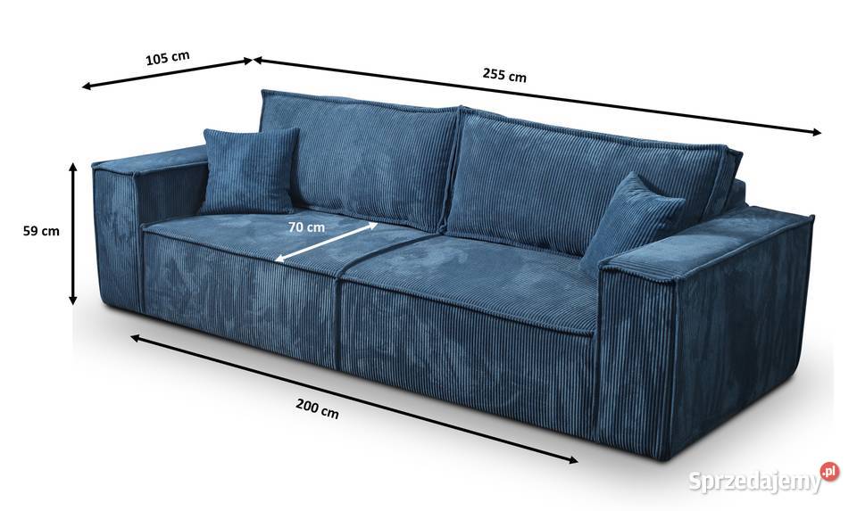 Kanapa TIAGO w tkaninie sztruksowej dolnośląskie Wrocław