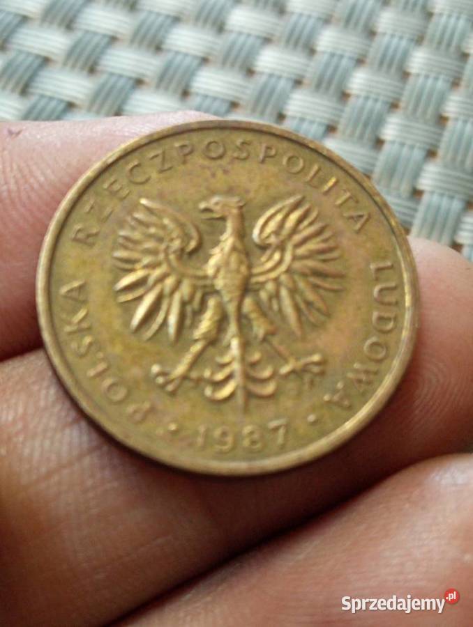 sprzedam 5 zl 1987 r destrukt wybita jedna lubelskie Chełm
