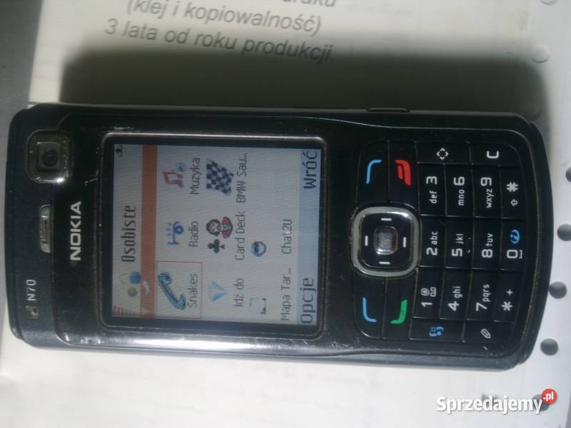 Nokia N70 Orange Kolekcja Warszawa
