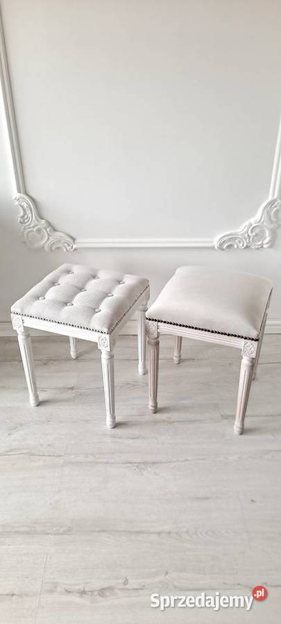 Stylowa pufa podnóżek stołektaboret Shabby Chic Dom i Ogród zachodniopomorskie Szczecin