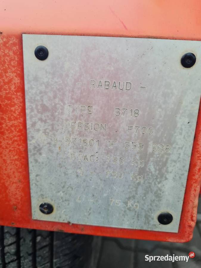 Łuparka do drewna Rabaud B718 siła nacisku 7 ton