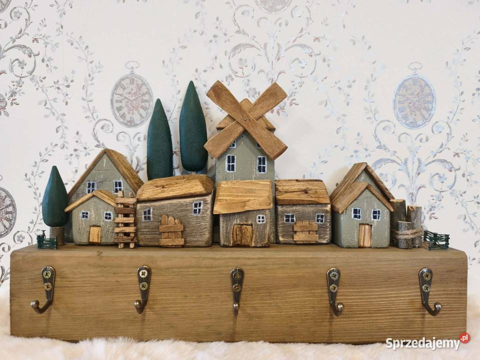 Wieszak na klucze dekoracja ścienna 34cm Krosno Odrzańskie