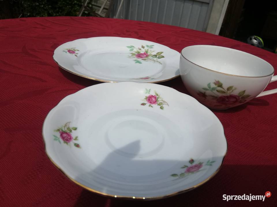 filiżanka śniadaniówka z różą Chorzew