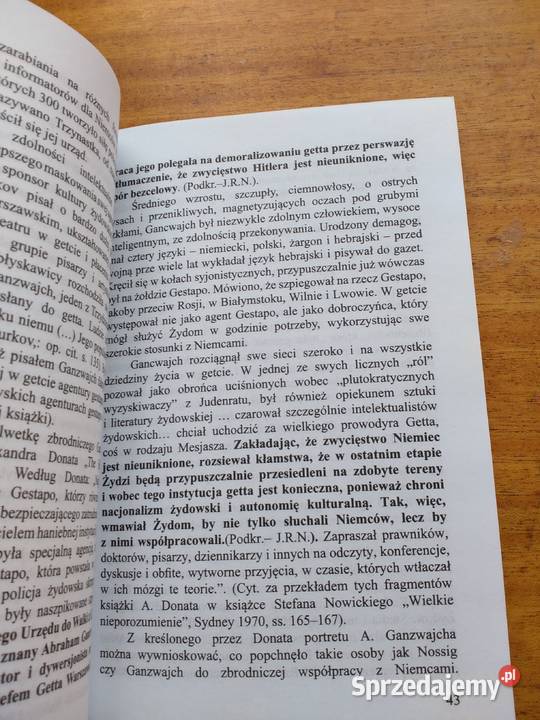 Żydzi przeciw Żydom Część II Jerzy Robert Nowak Książki naukowe i popularnonaukowe Wrocław sprzedam
