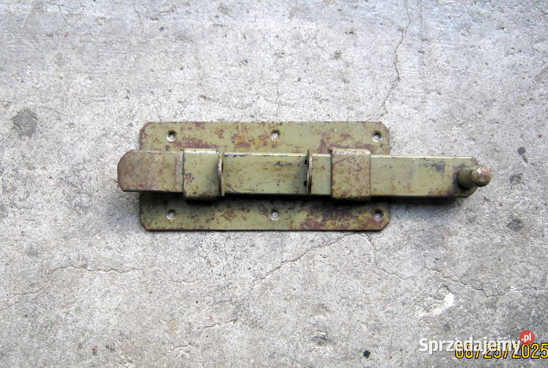 Zasuwa stalowa na kłódkę PRL Kraków