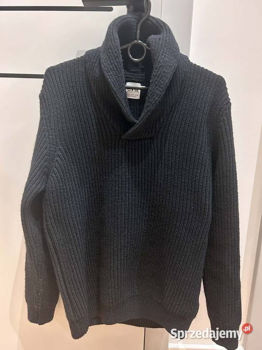 Granatowy ciepły męski sweter Zara M Warszawa sprzedam