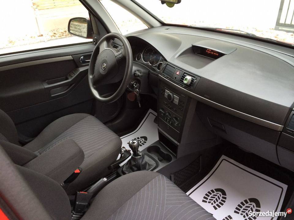 Opel Meriva nieuszkodzony czerwony 105KM Sopot