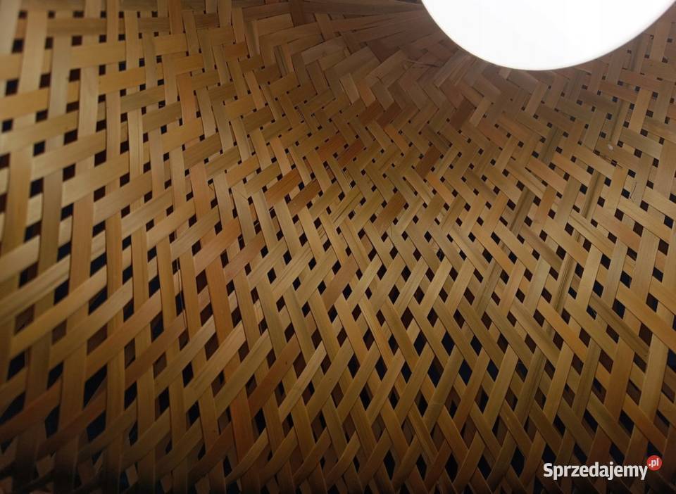 LAMPA NATURALNA BAMBUSOWA BOHO 30x20 Lampy wiszące Choroszcz sprzedam