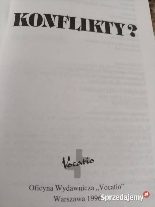 Konflikty książka poradnik podręczniki szkolne mazowieckie Warszawa