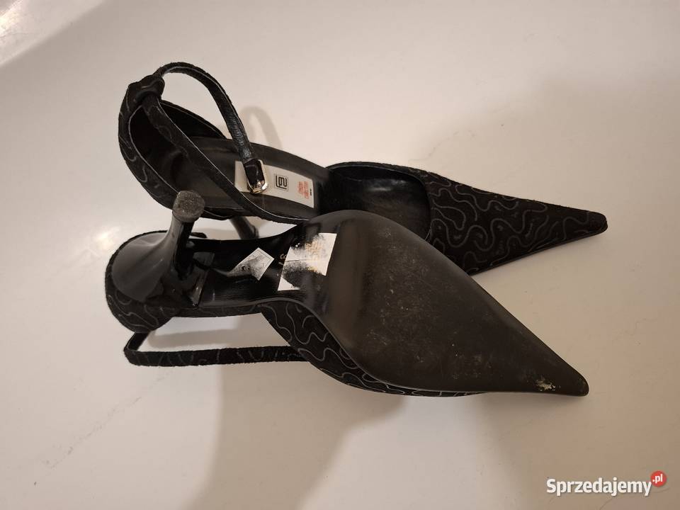 Piękne Damskie Szpilki czarne rozmiar 37 podlaskie Łomża