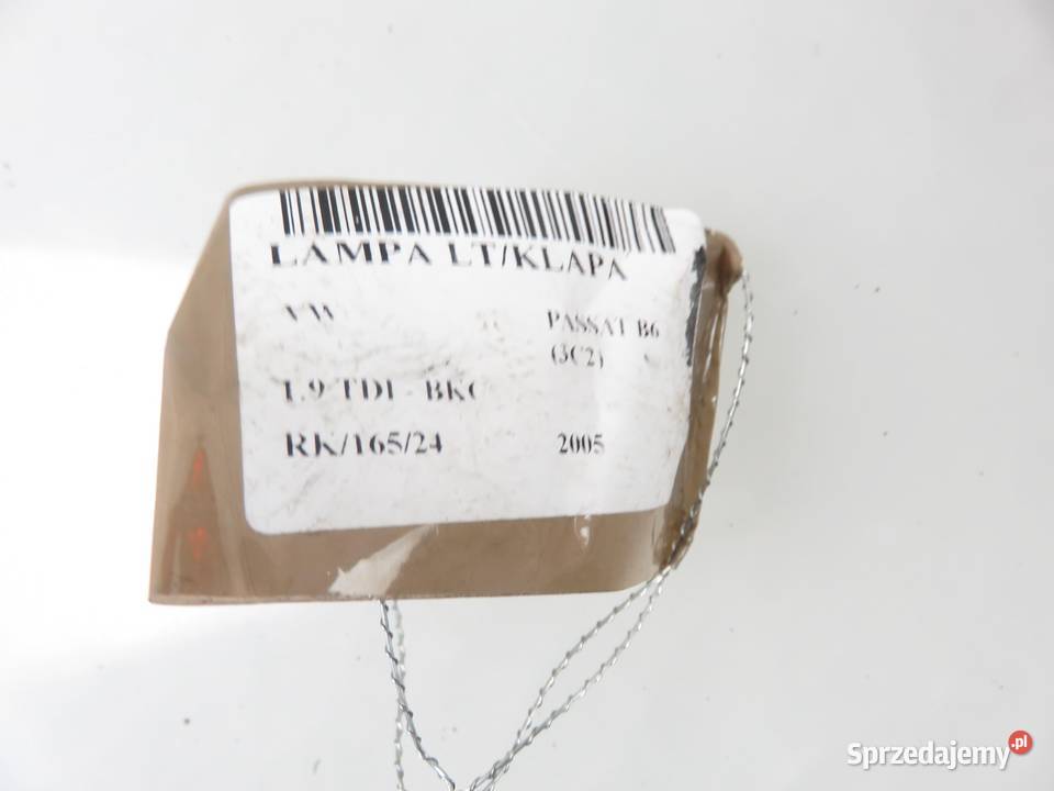 LAMPA LEWA TYLNA KLAPA VW PASSAT B6 3C5945093E małopolskie