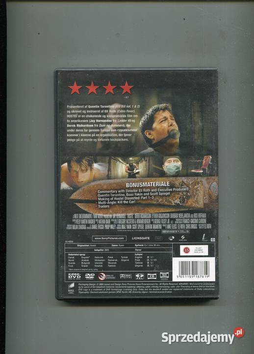 Hostel Film DVD 1 płyta Szczecin sprzedam