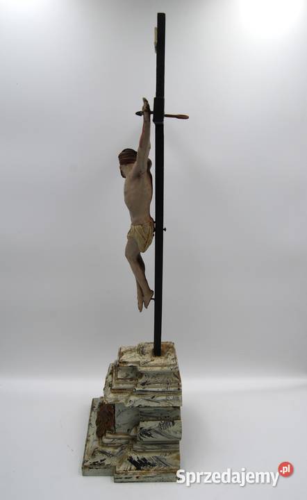 Krucyfiks Jezus na krzyżu rzeźba XVIIIXIX wiek Poznań