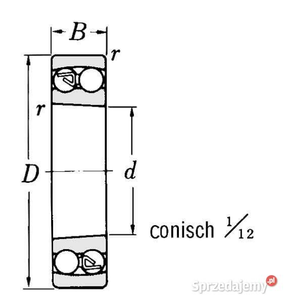 Łożysko kulkowe wahliwe 55x100x21 mm SKF sprzedam