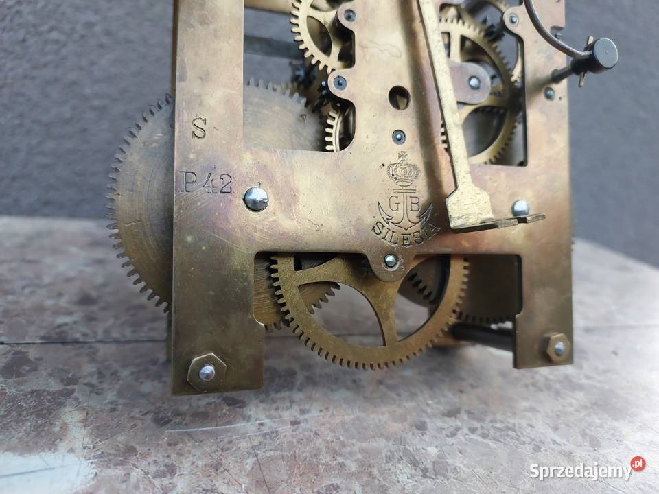 649 Mechanizm starego zegara ściennego GB Becker pomorskie Tczew