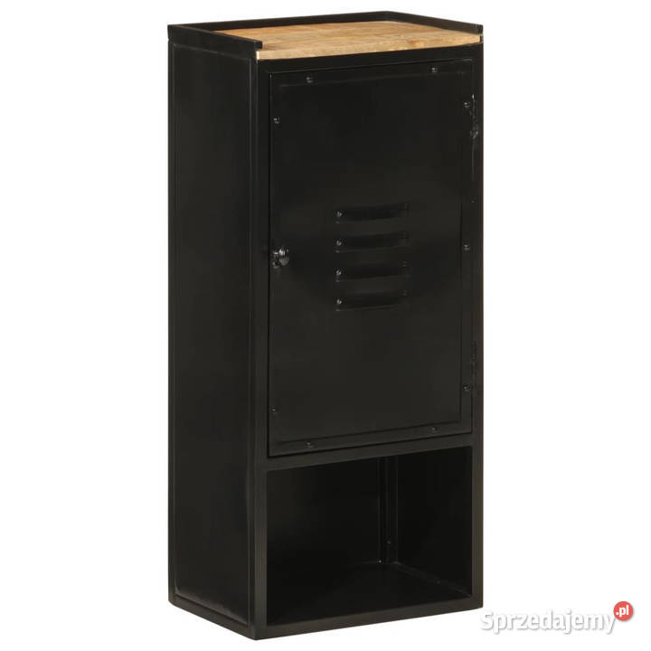 Szafka łazienkowa 40x27x90 żelazo i lite drewno Warszawa